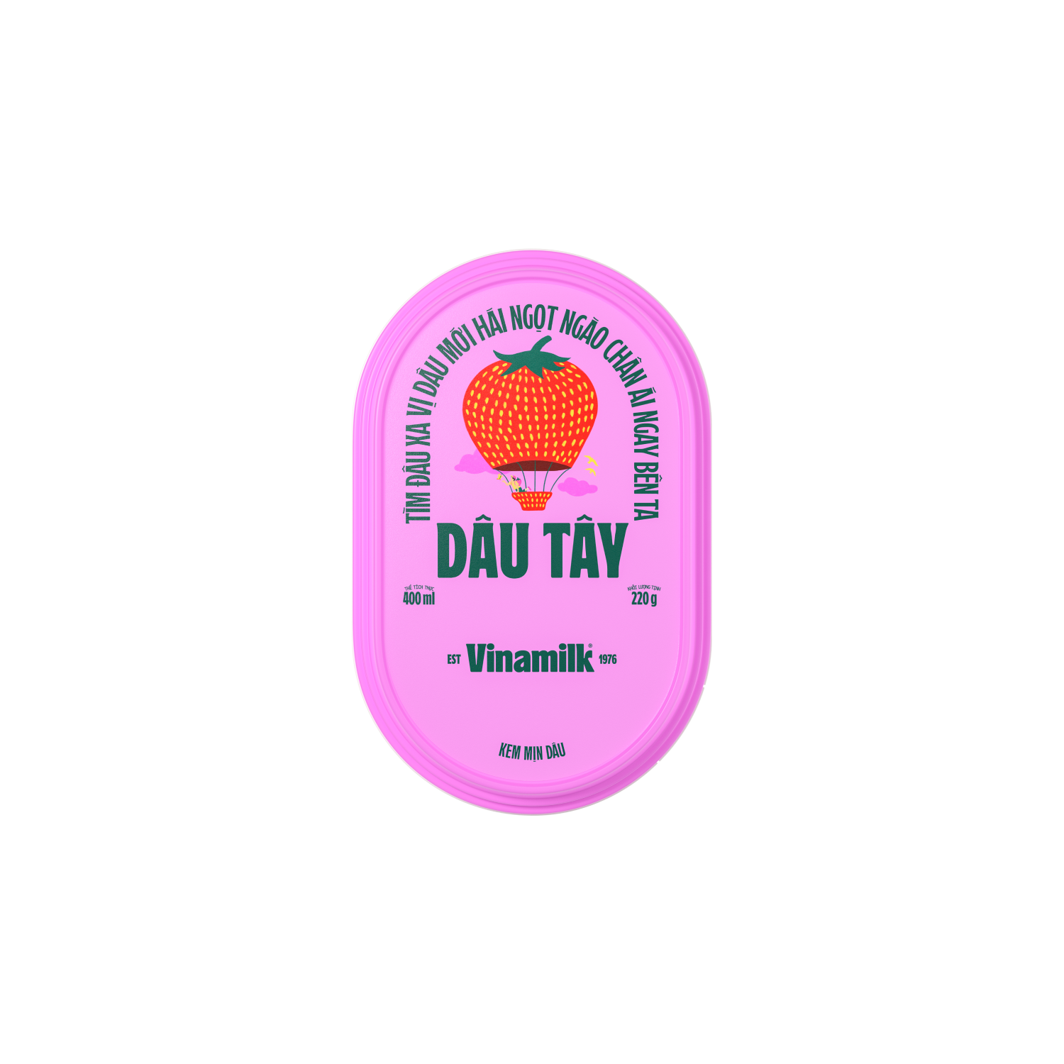 Kem hộp Vinamilk Dâu 400ml