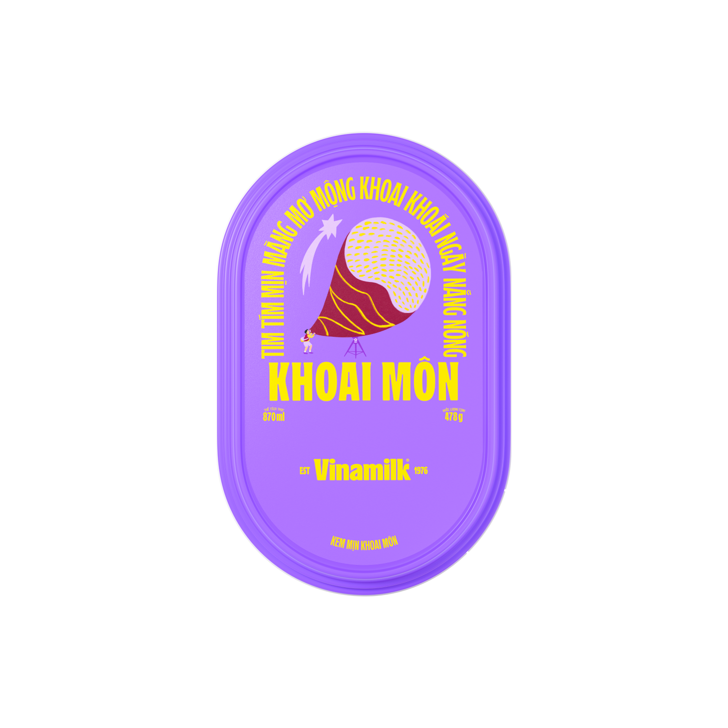 Kem hộp Vinamilk Khoai môn 870ml