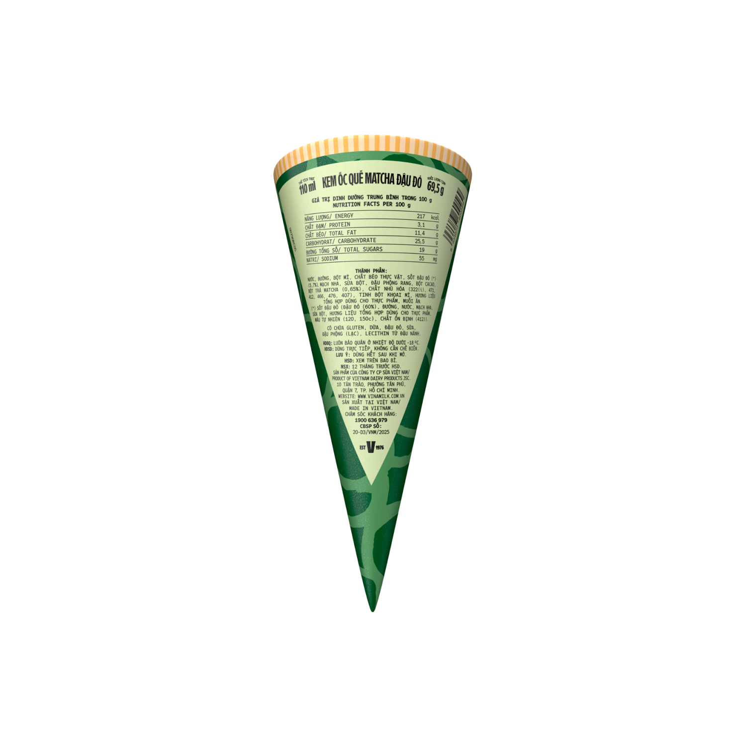 Kem ốc quế Delight Đậu đỏ 110ml - thumbnail