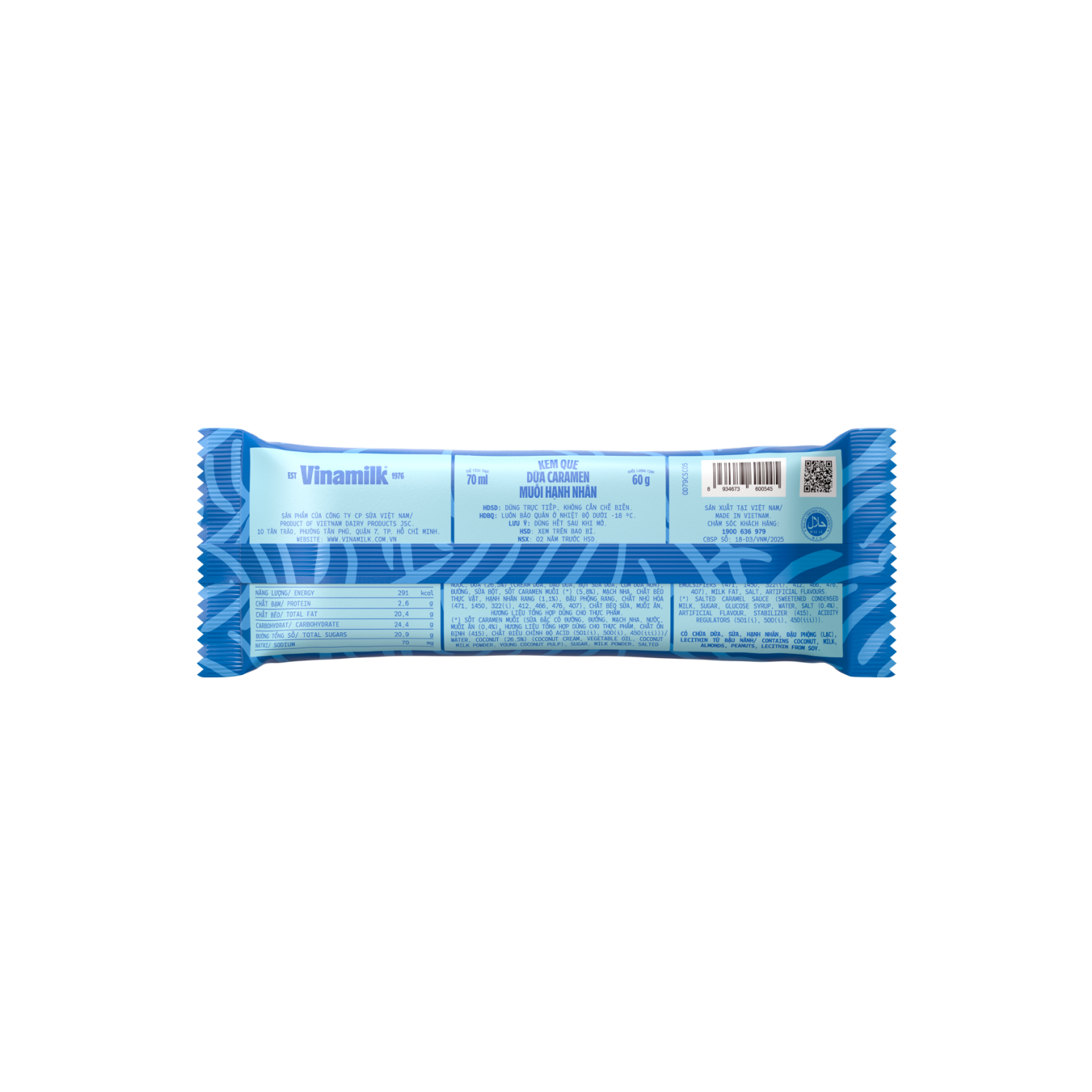 Kem cây Vinamilk Dừa Caramen Muối Hạnh nhân 70ml - thumbnail