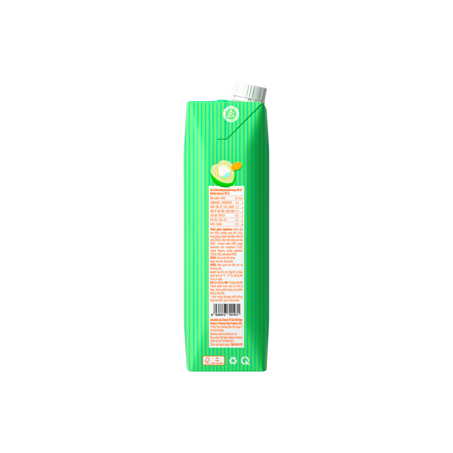 Nước dừa Vinamilk Nước dừa tắc 1L