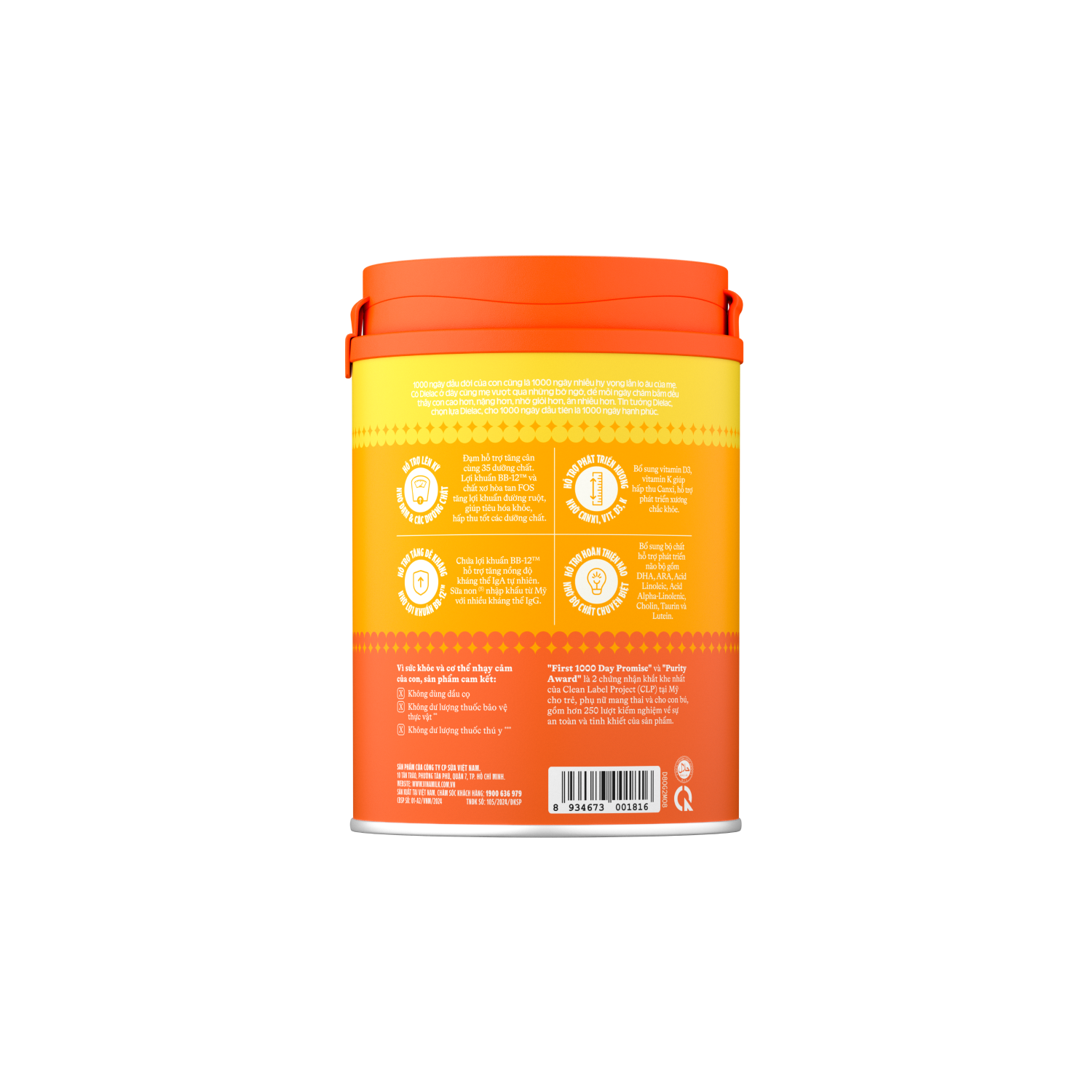 Sữa bột trẻ em Dielac Gold 2 (6-12 tháng) 400g