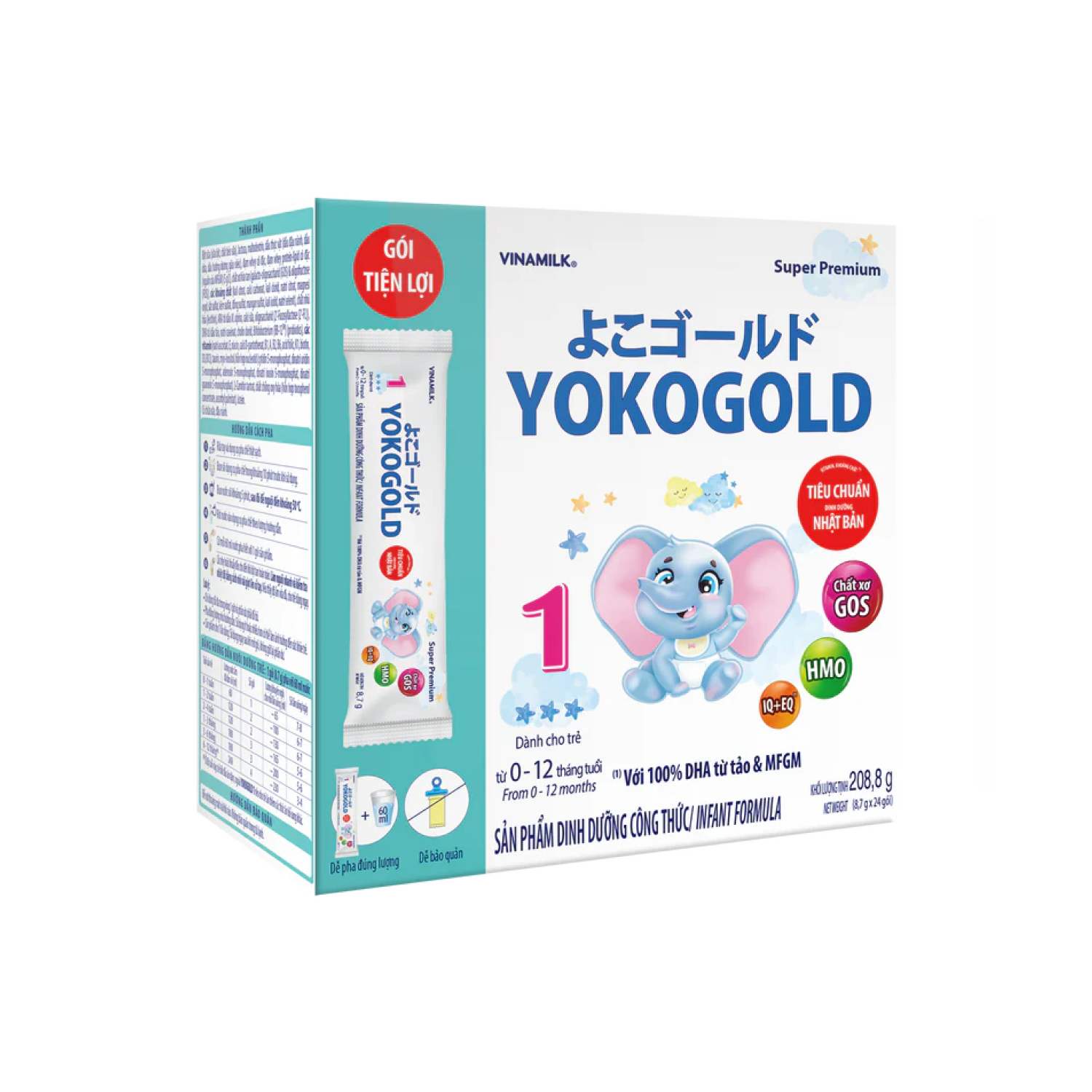 Sữa bột trẻ em YokoGold 1 (0-12 tháng) 8,7g - thumbnail