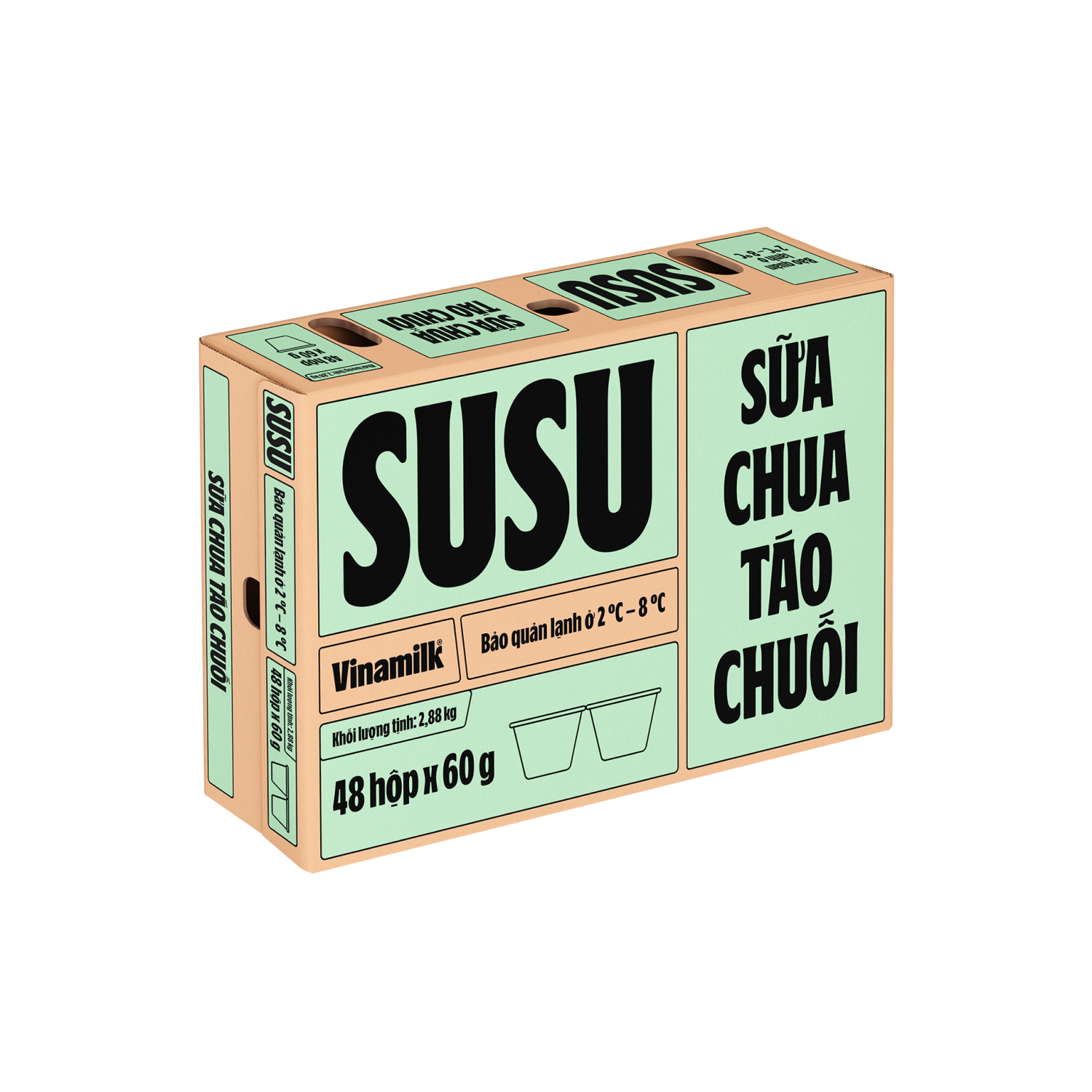 Sữa chua ăn SuSu IQ Táo Chuối 60g - thumbnail