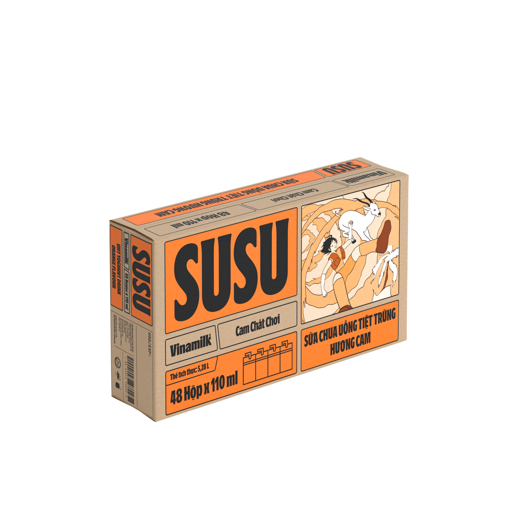 UHT Drinking Yoghurt SuSu Orange Flavour 110ml