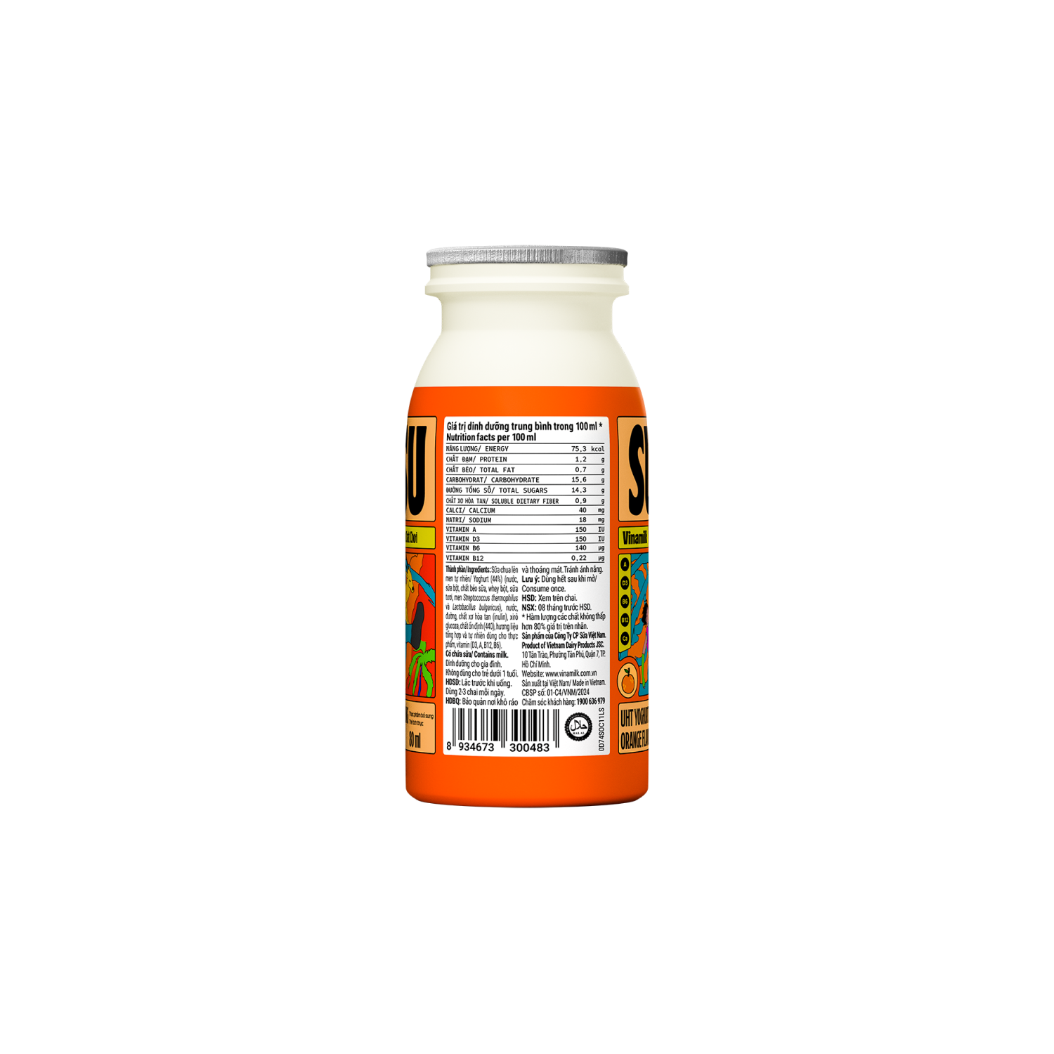 UHT Drinking Yoghurt SuSu Orange Flavour 80ml