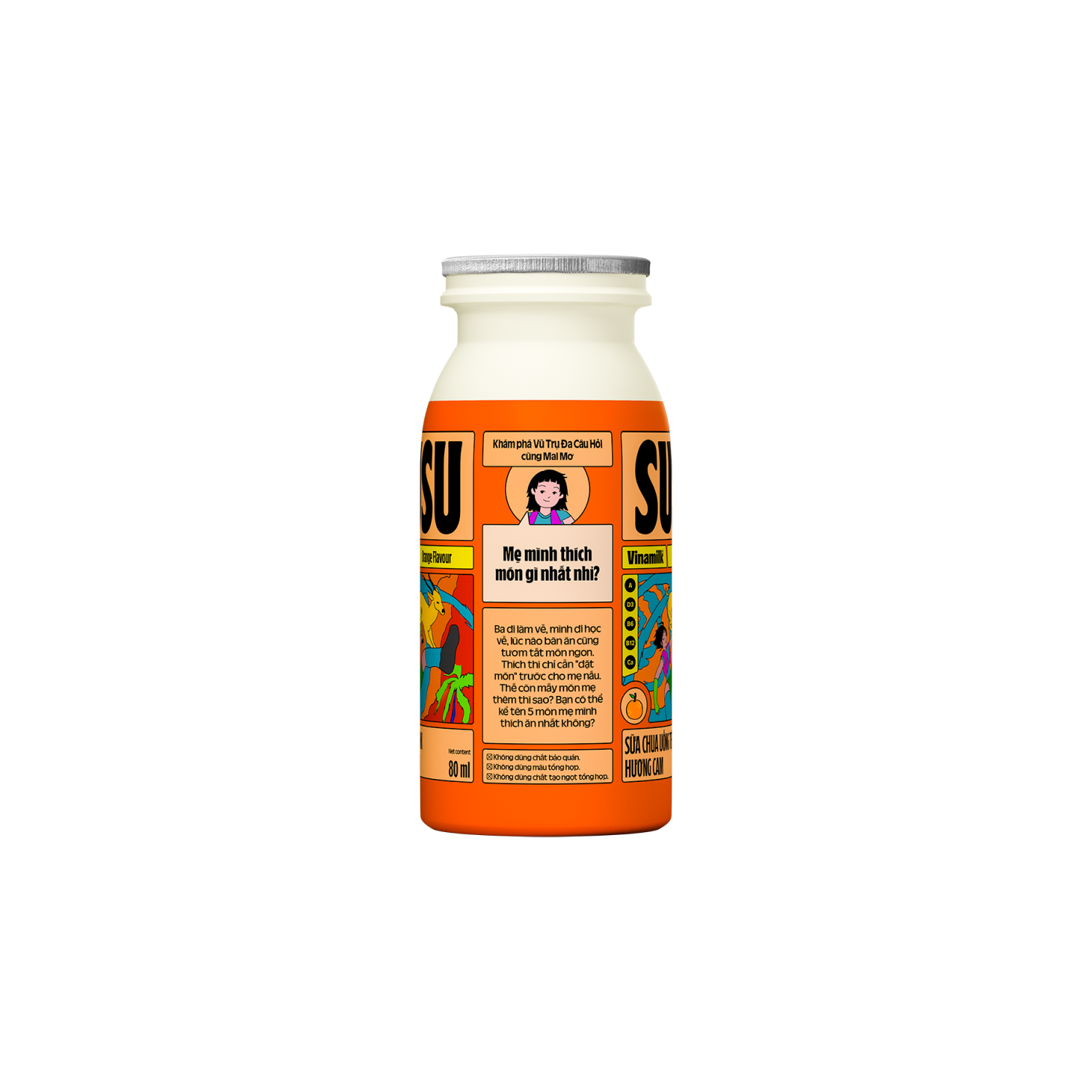 UHT Drinking Yoghurt SuSu Orange Flavour 80ml