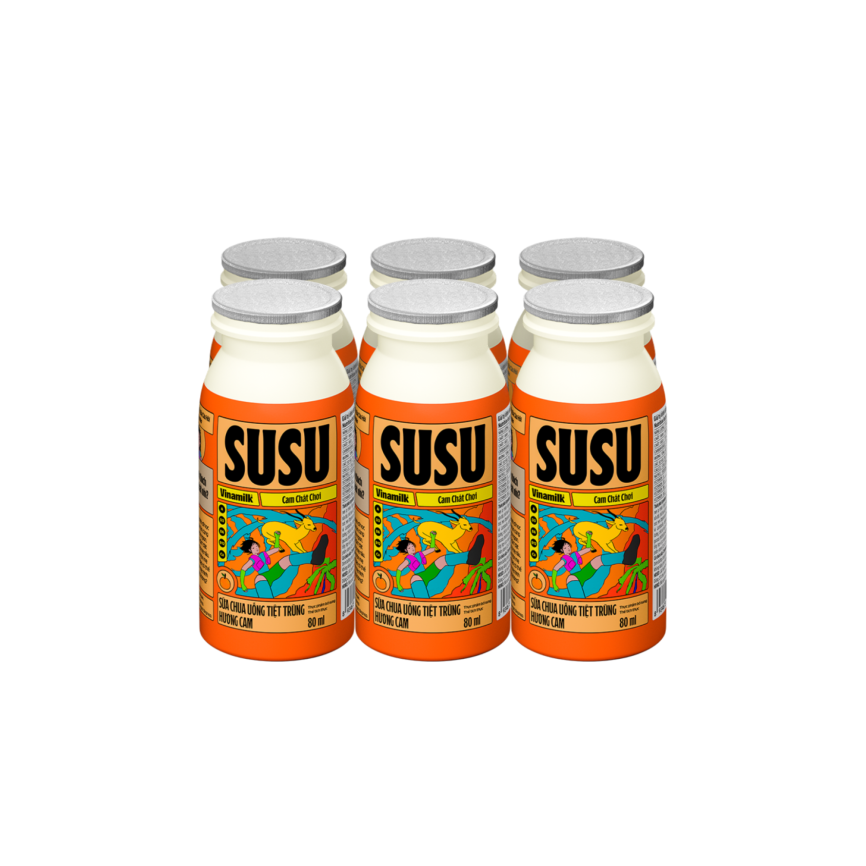 UHT Drinking Yoghurt SuSu Orange Flavour 80ml