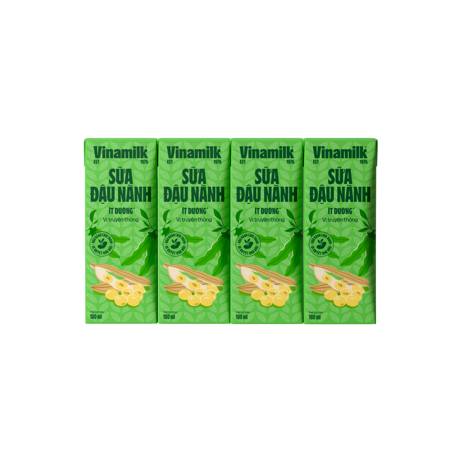 Sữa đậu nành Vinamilk Ít đường 180ml - thumbnail