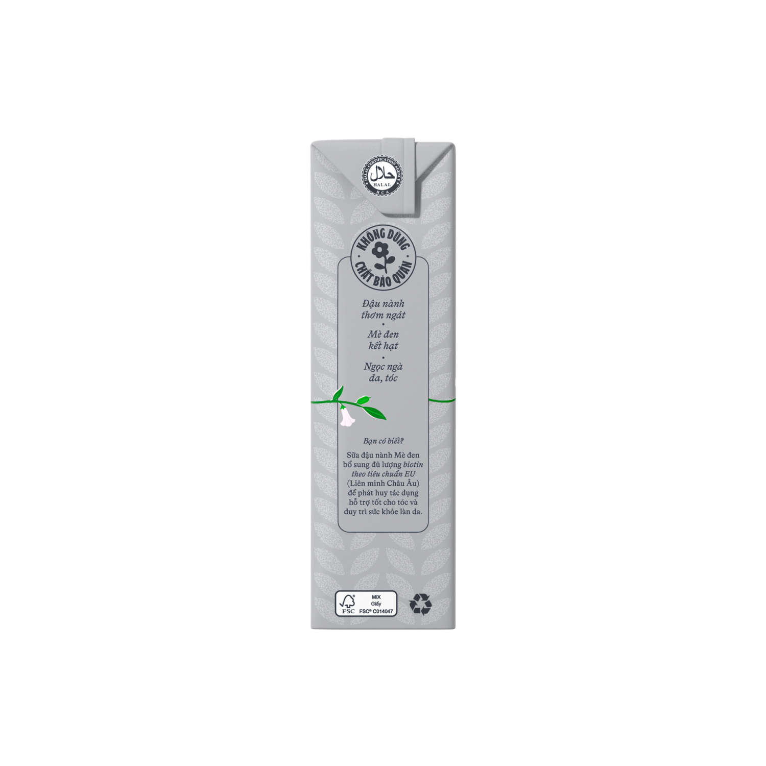 Sữa hạt Vinamilk Đậu nành mè đen 180ml - thumbnail