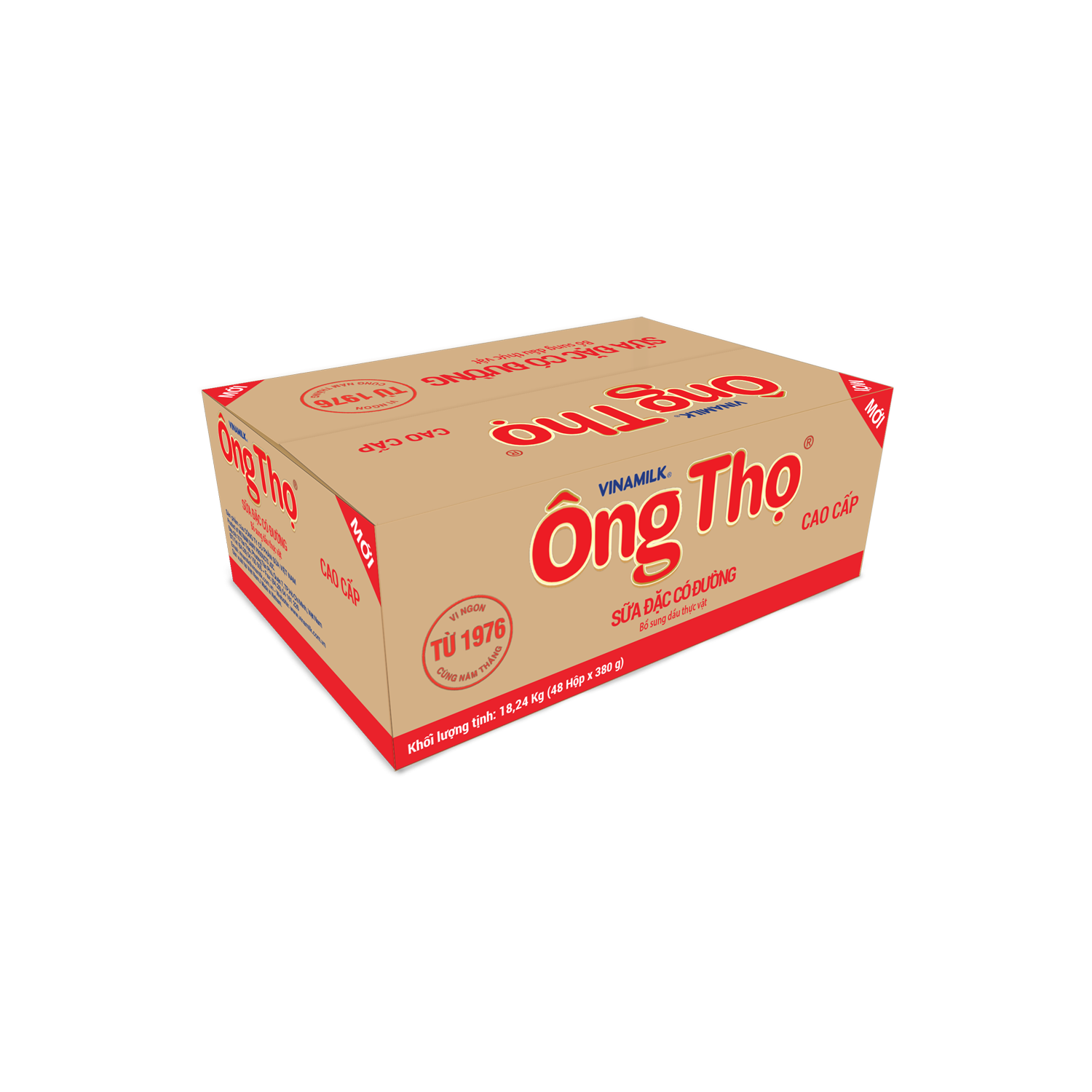 Sữa đặc Ông Thọ Nhãn đỏ 380g hộp thiếc - thumbnail