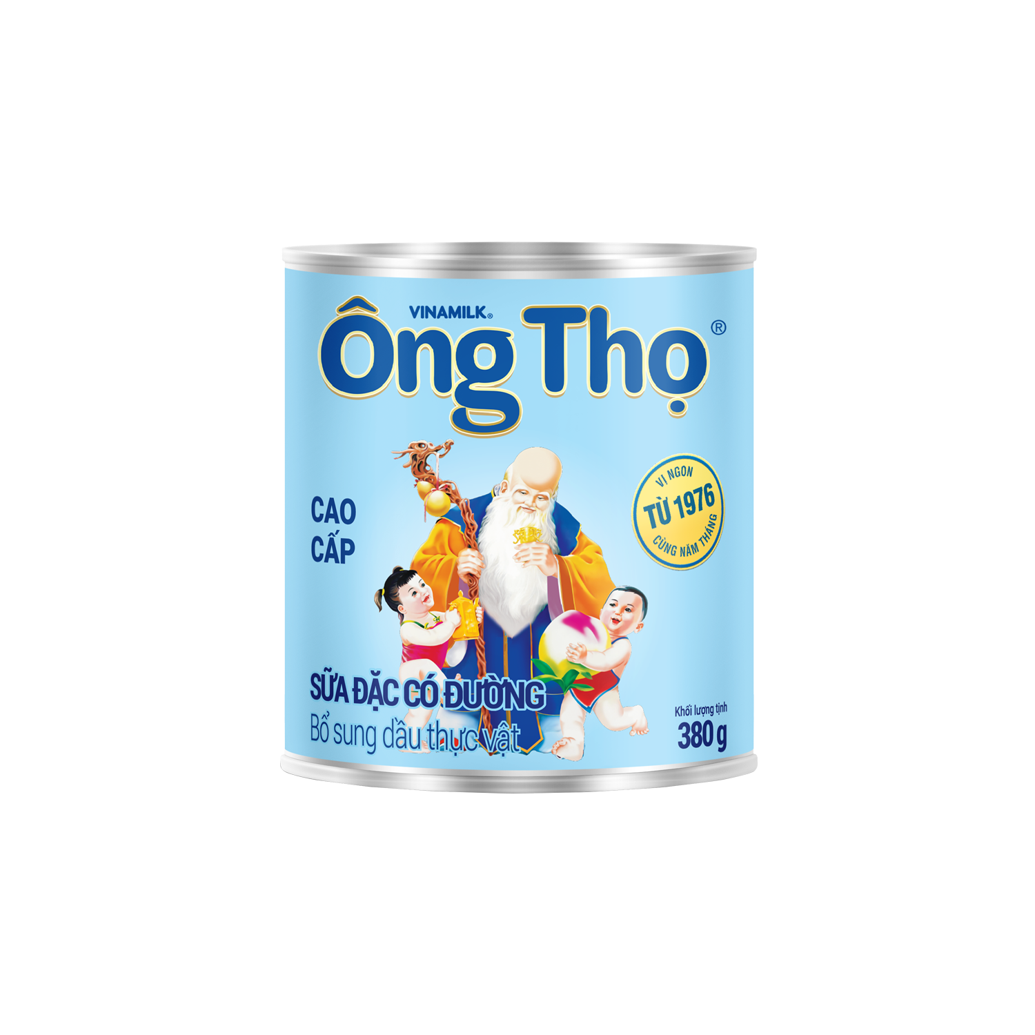 Sữa đặc Ông Thọ Nhãn xanh biển 380g hộp thiếc