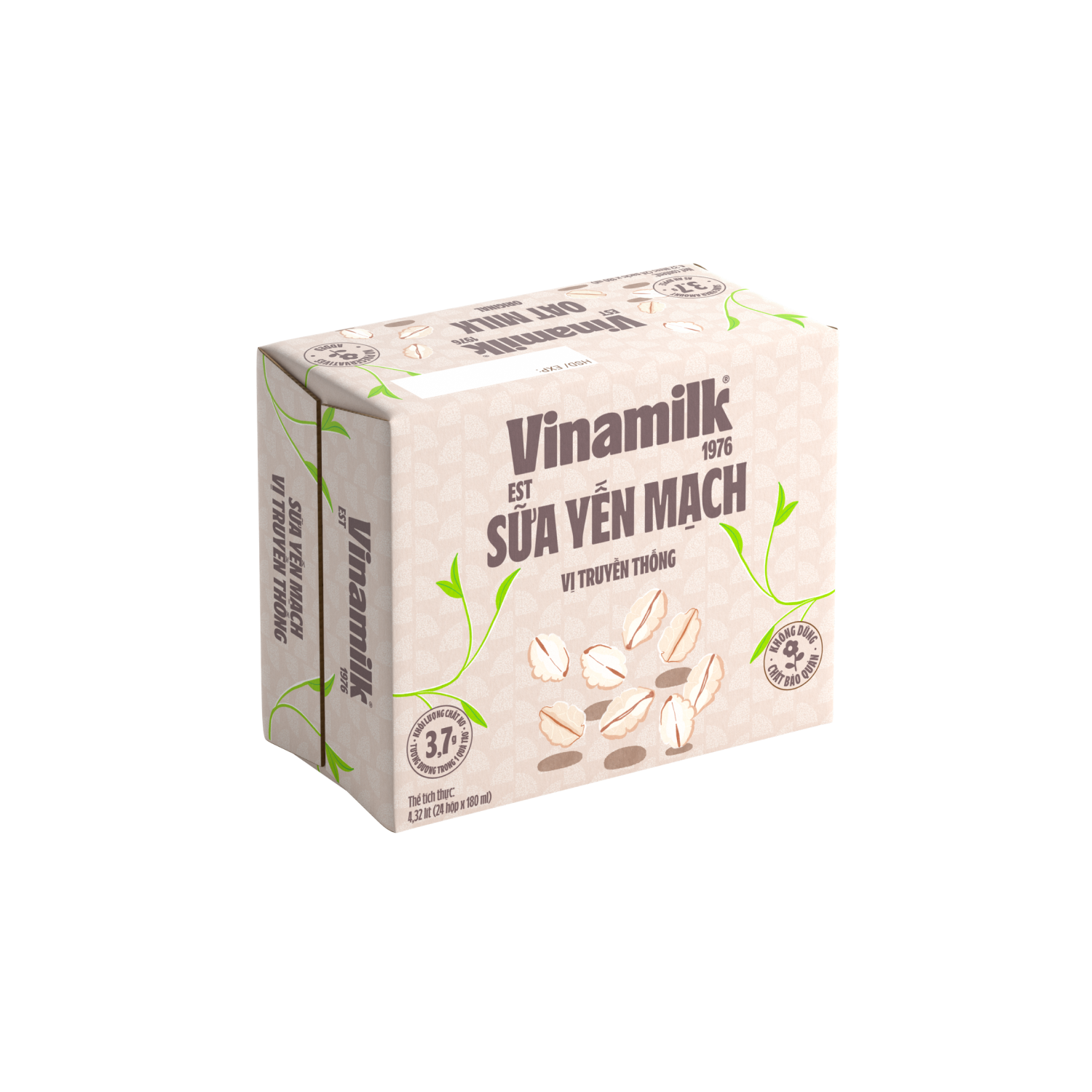 Sữa hạt Vinamilk Sữa yến mạch 180ml