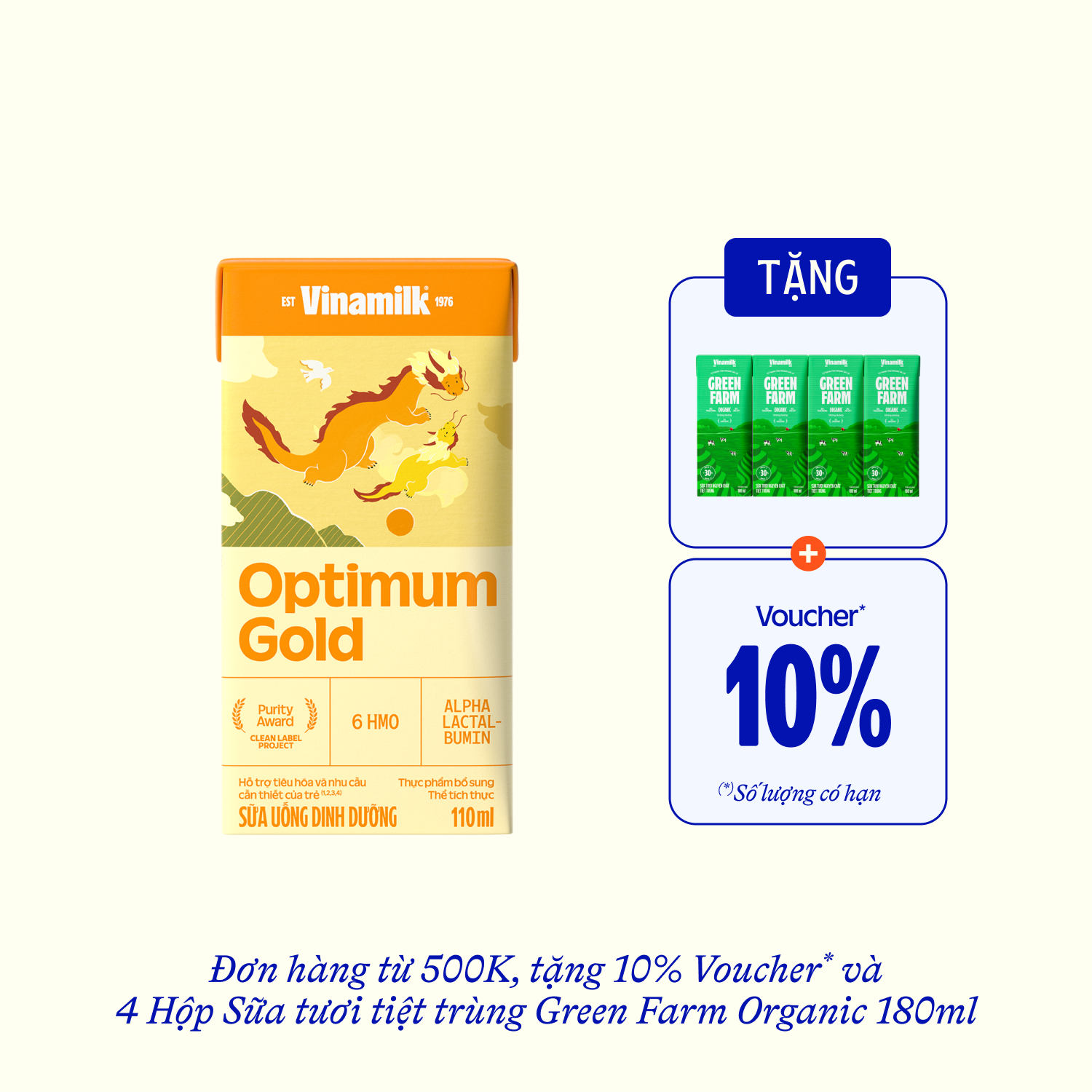 Sữa bột trẻ em pha sẵn Optimum Gold (trên 1 tuổi) 110ml - thumbnail