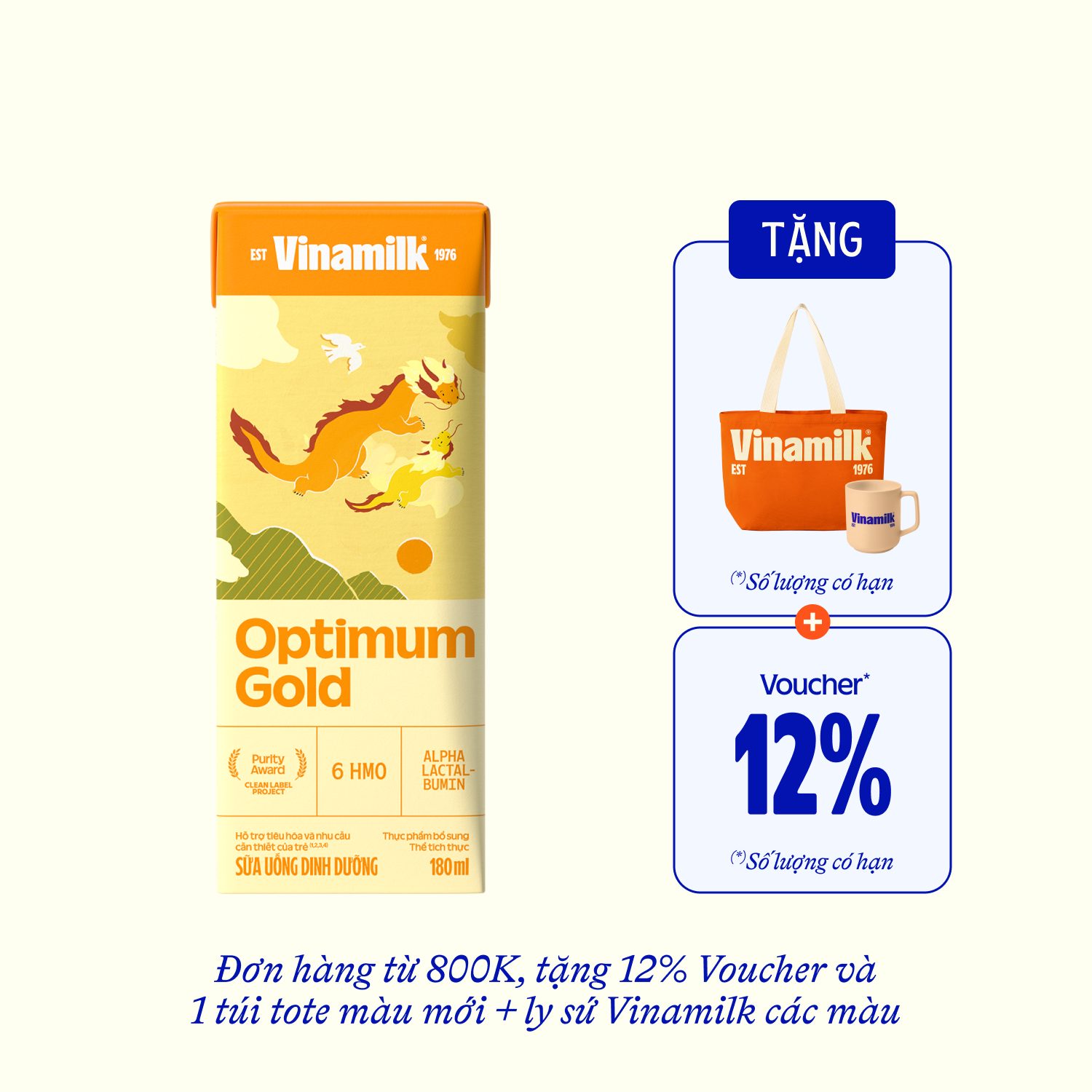 Sữa bột trẻ em pha sẵn Optimum Gold (trên 1 tuổi) 180ml - thumbnail