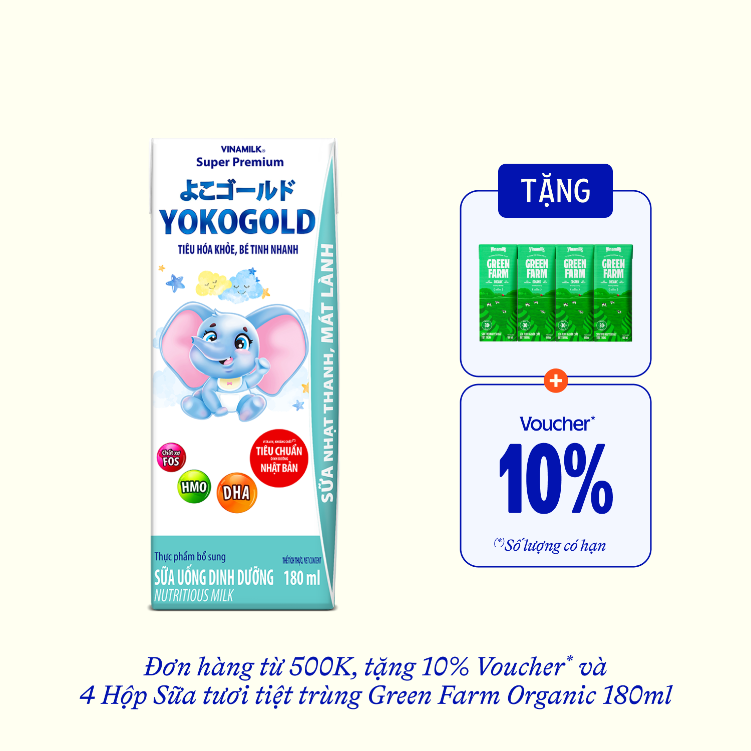Sữa bột trẻ em pha sẵn YokoGold (trên 1 tuổi) 180ml - thumbnail