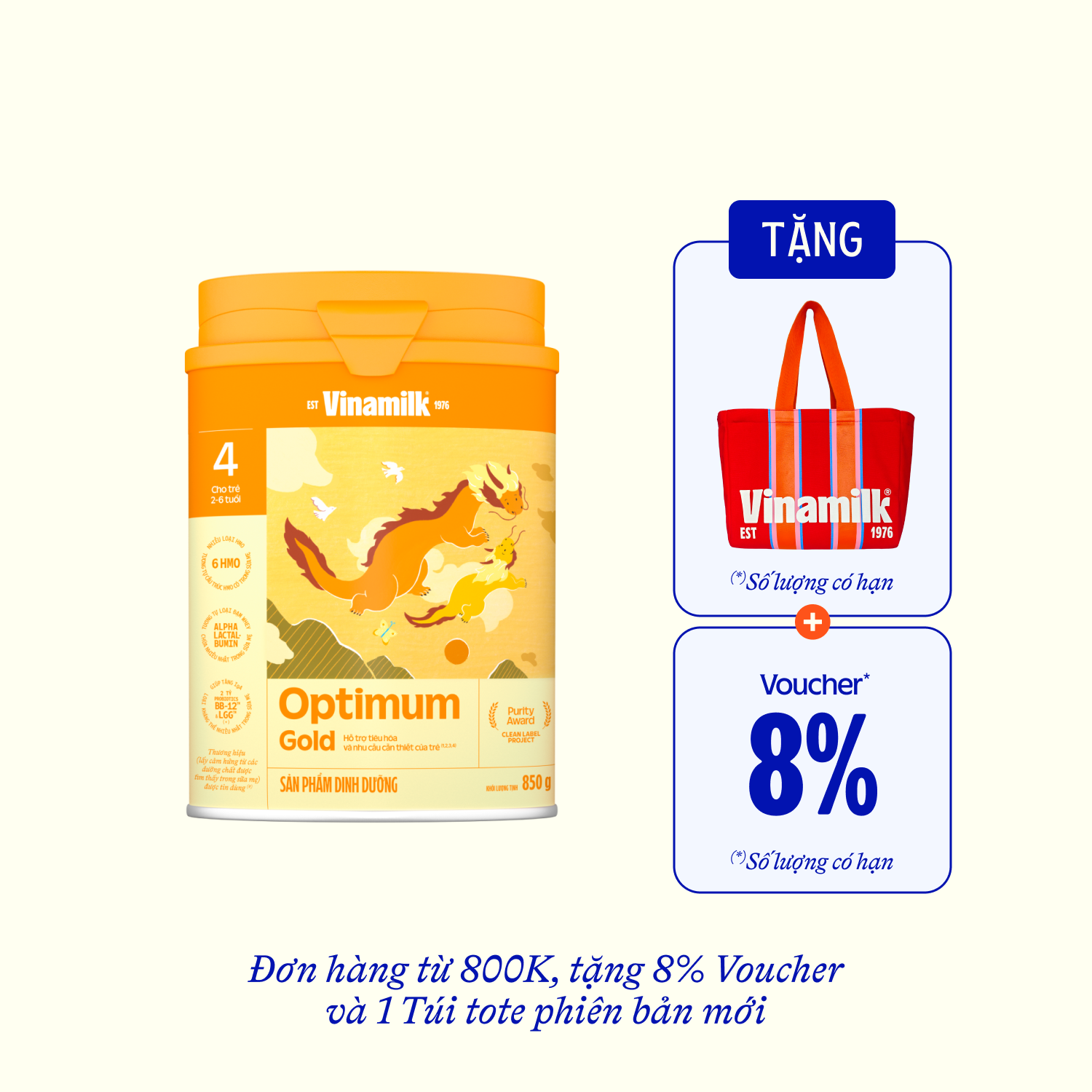 Infant Formula Optimum Gold 4 (2–6 Years) 850g