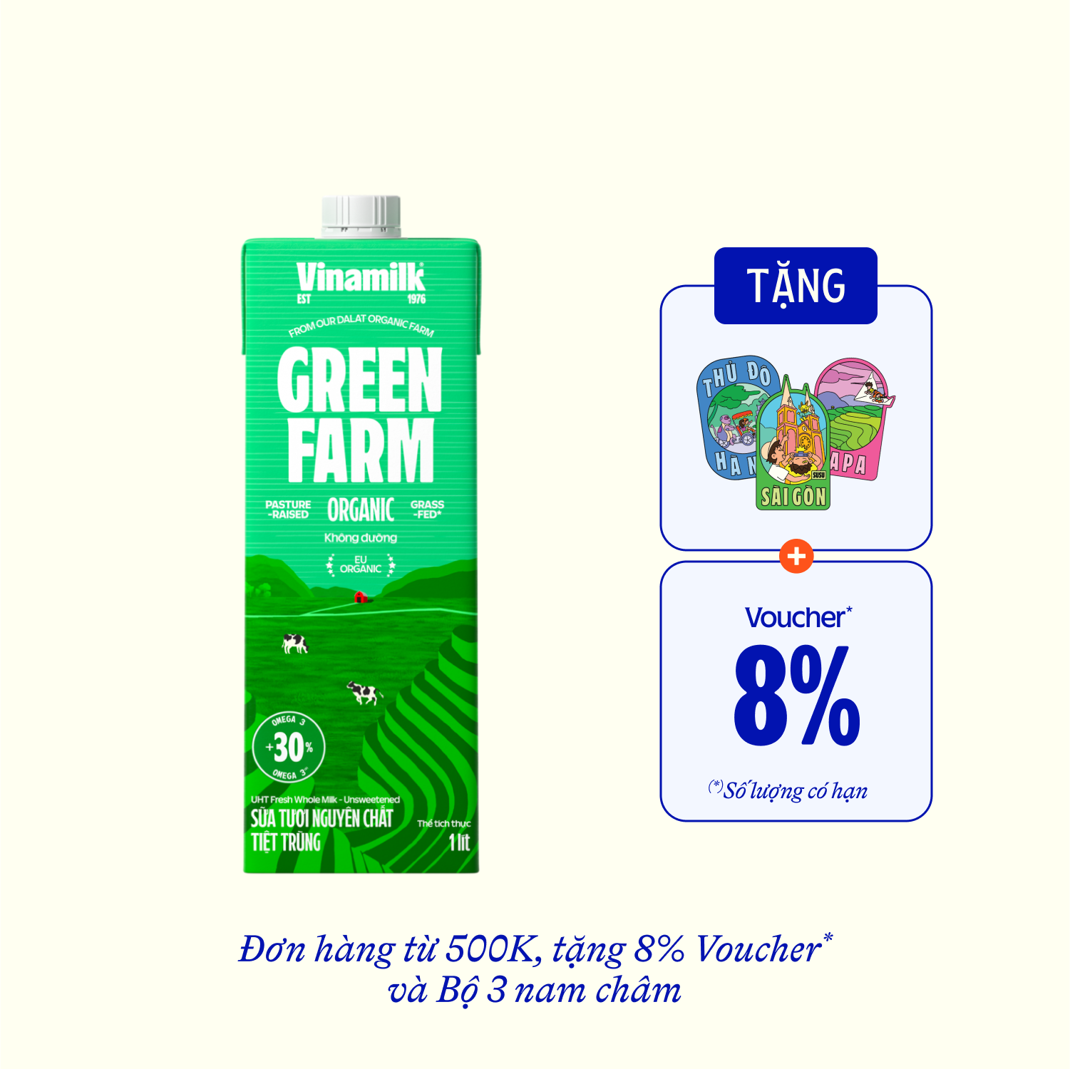 Sữa tươi tiệt trùng Green Farm Organic 1L - thumbnail
