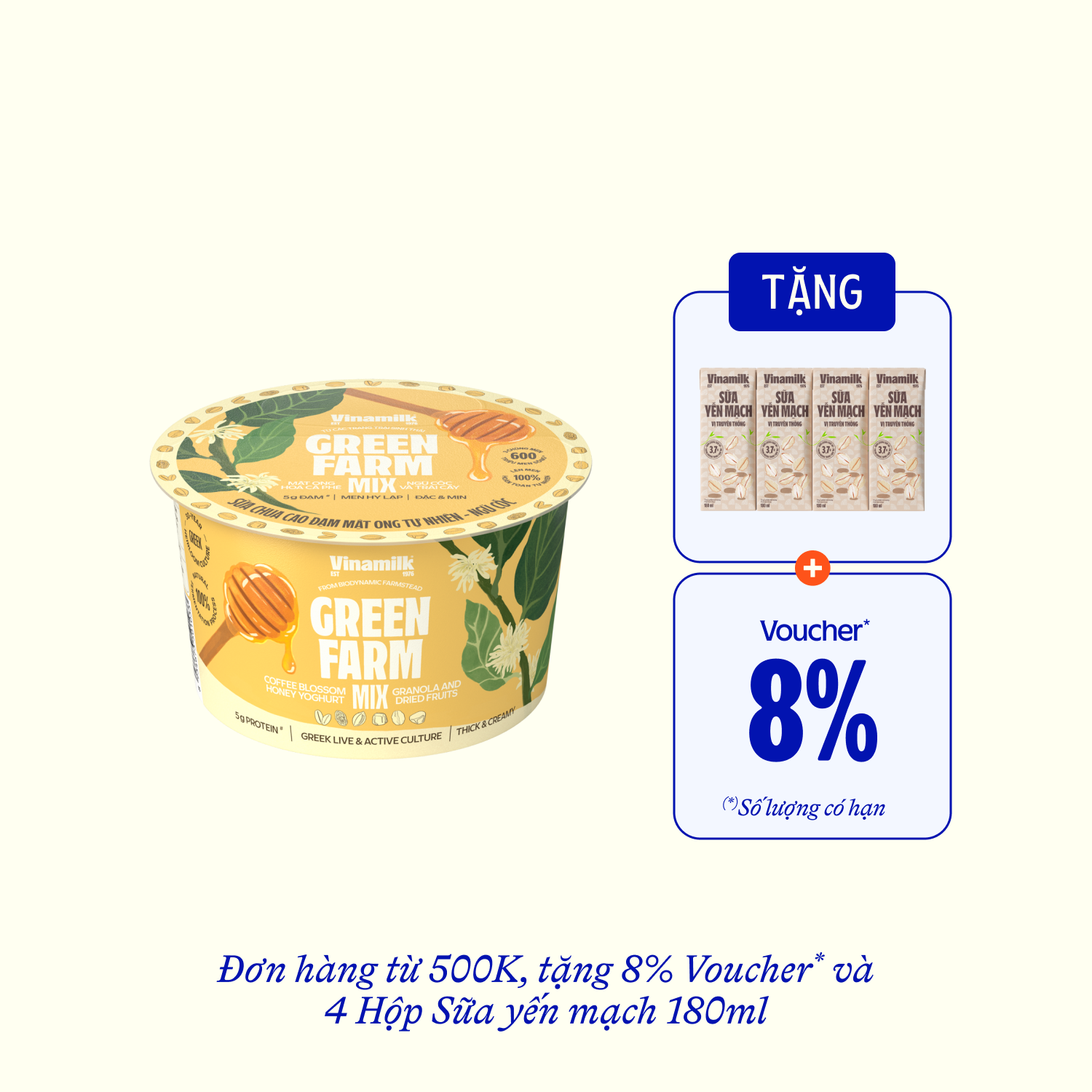 Spoonable Yoghurt Green Farm Coffee Blossom Honey with Granola 123g