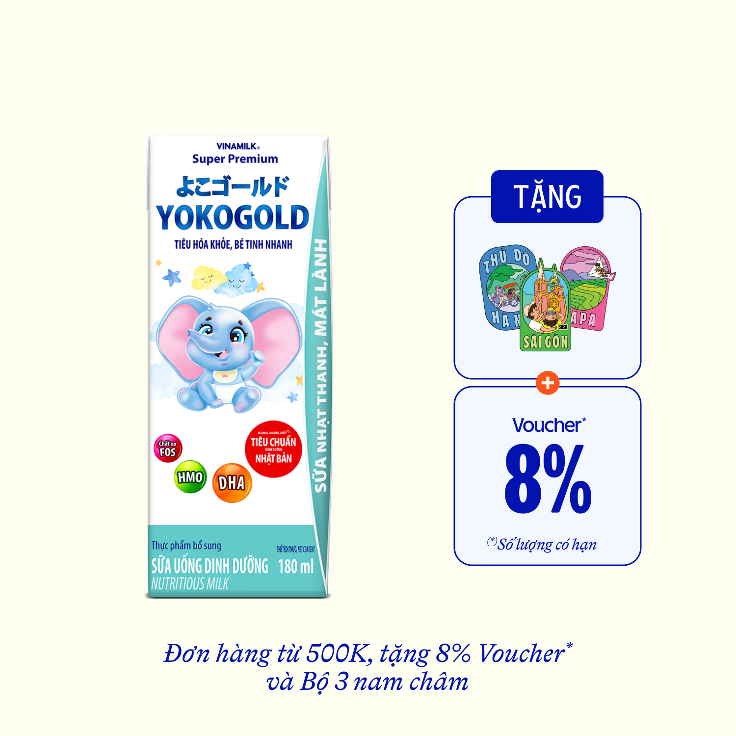 Sữa bột trẻ em pha sẵn YokoGold (trên 1 tuổi) 180ml