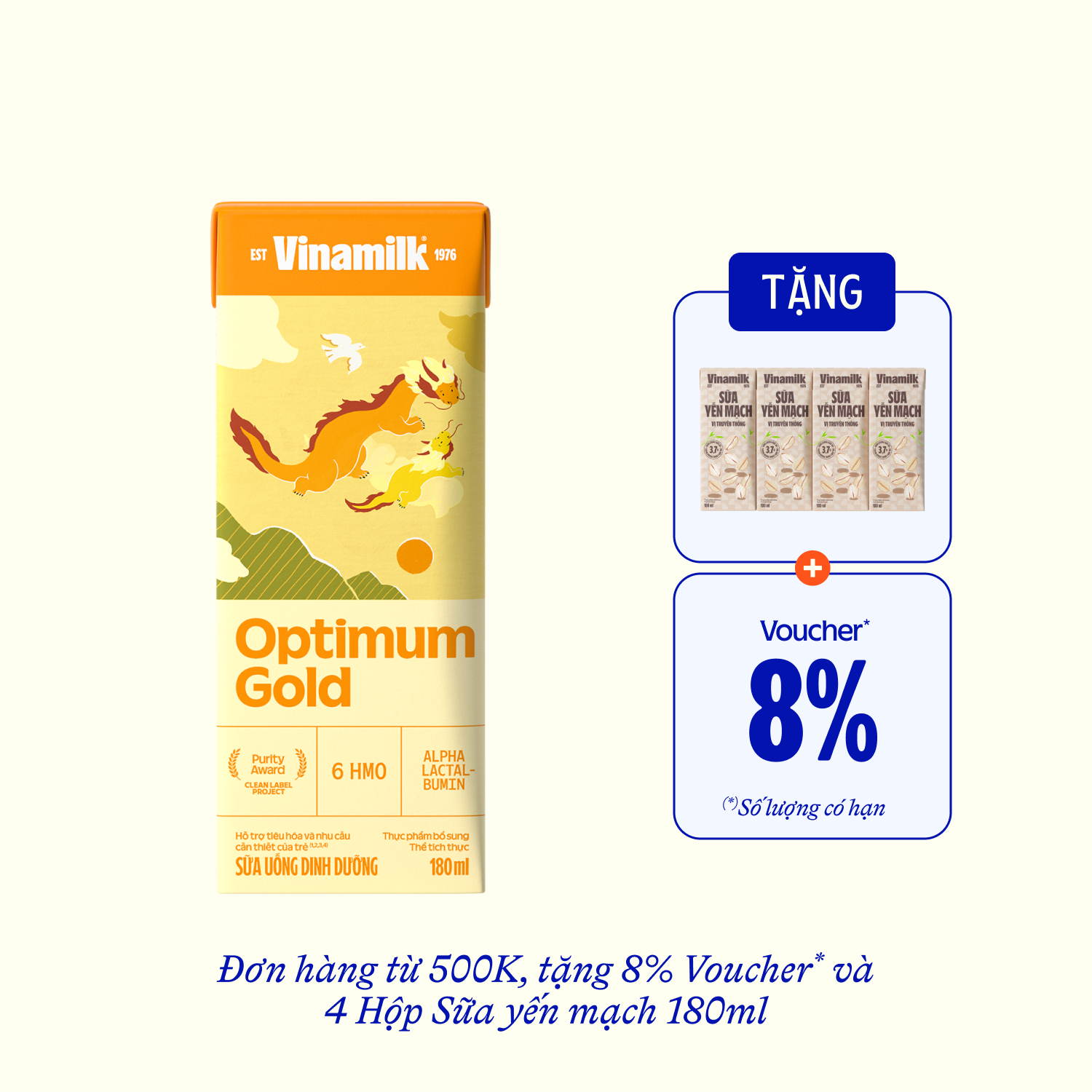 Sữa bột trẻ em pha sẵn Optimum Gold (trên 1 tuổi) 180ml - thumbnail