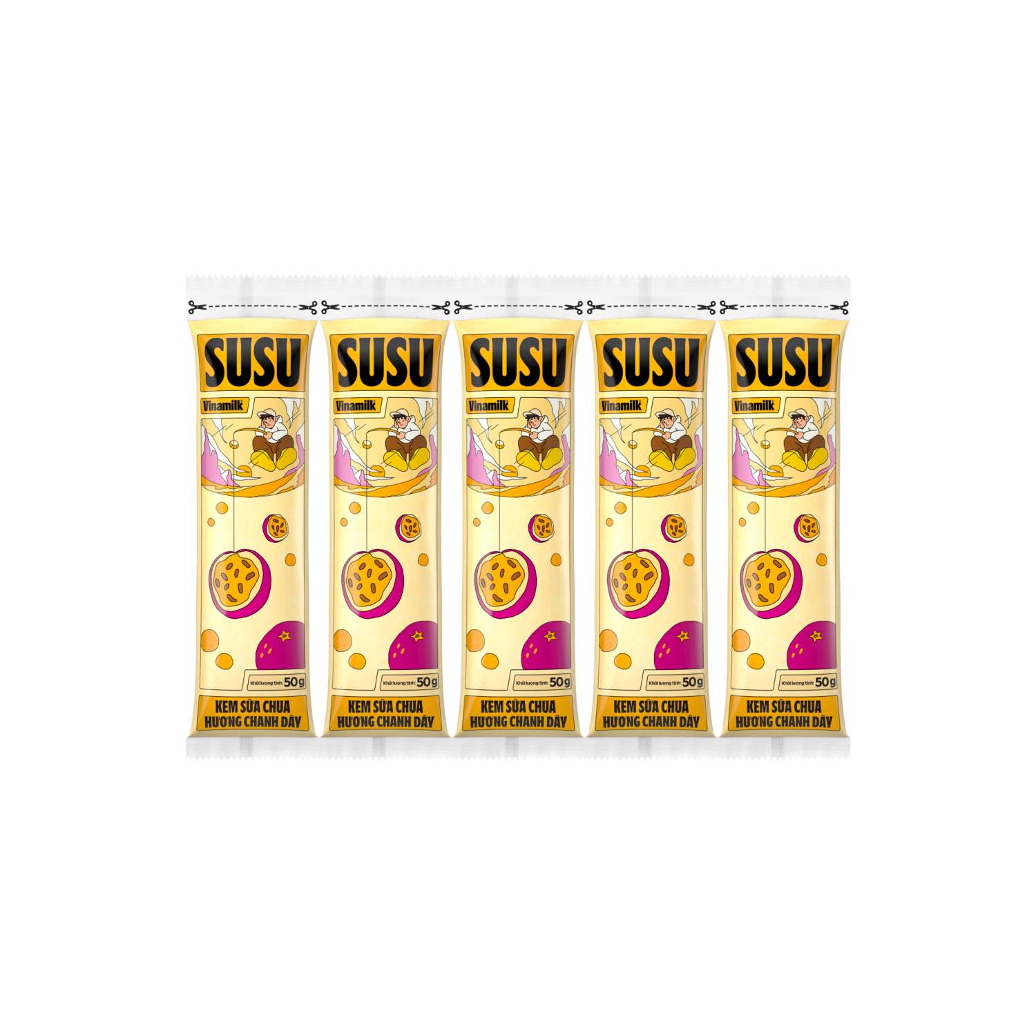 Kem sữa chua Susu Chanh dây 50g Thùng 30 chiếc