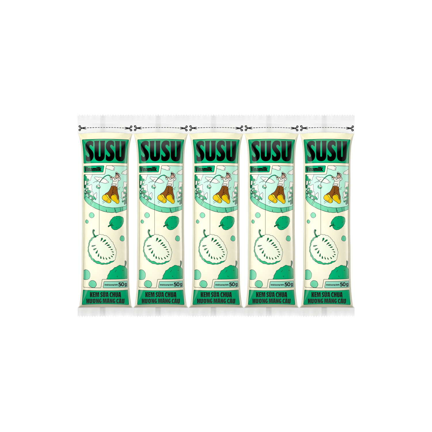Kem sữa chua Susu Mãng Cầu 50g Thùng 30 chiếc