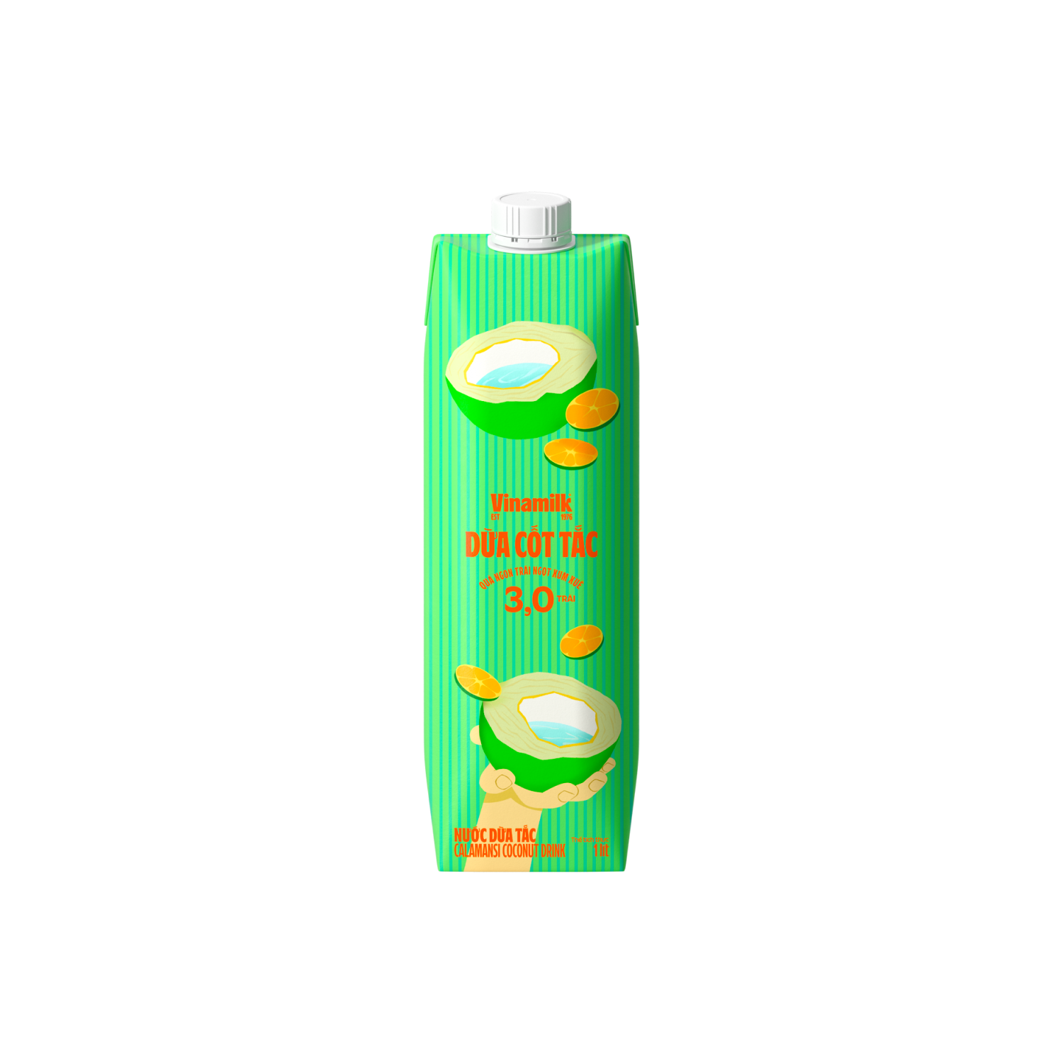 Nước dừa Vinamilk Nước dừa tắc 1L Thùng 12 hộp