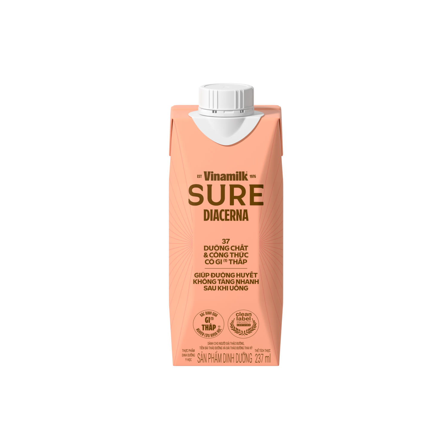 Sữa bột cho người lớn tuổi Sure Diacerna pha sẵn 237ml Thùng 24 hộp