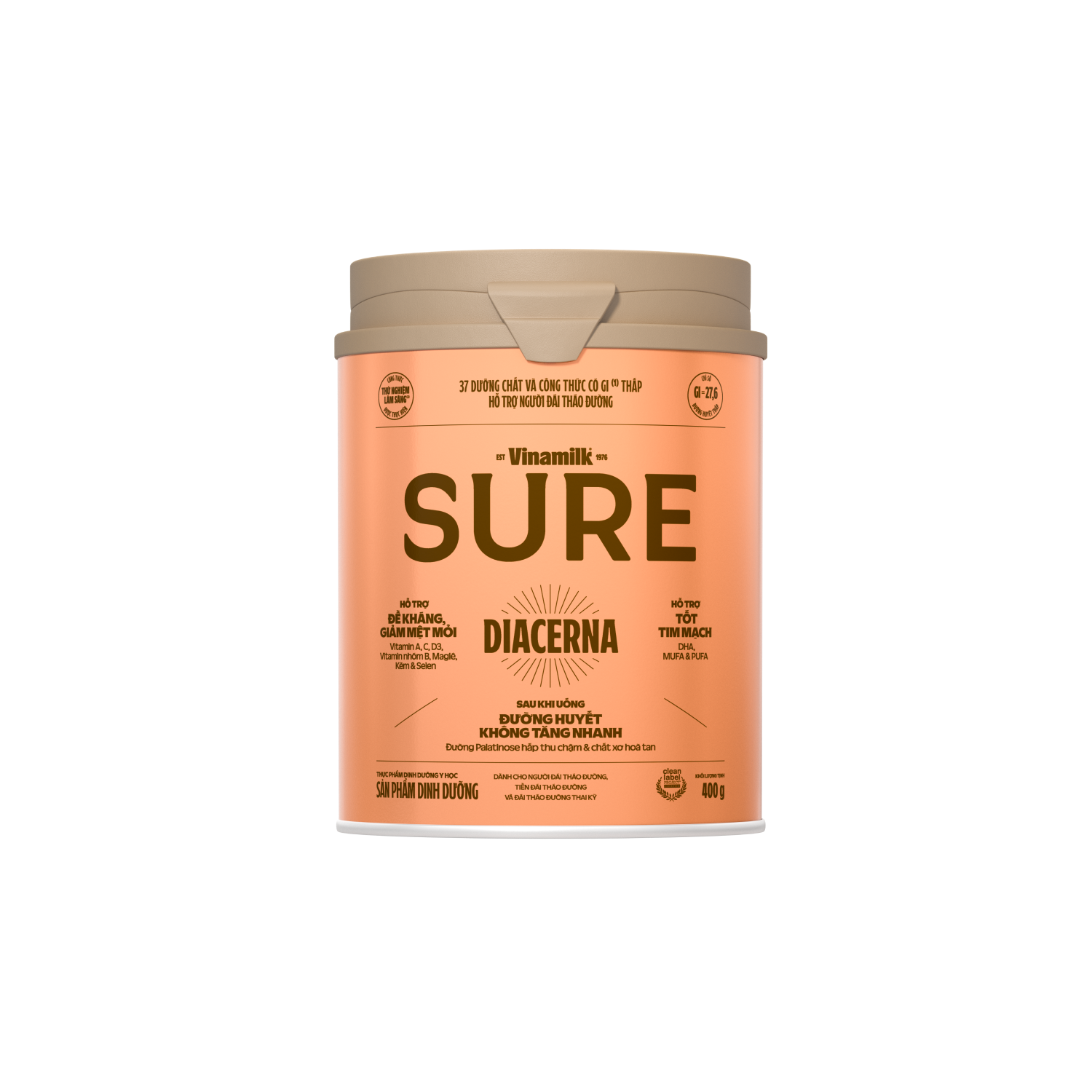 Sữa bột cho người tiểu đường Sure Diacerna 400g Lẻ 1 hộp