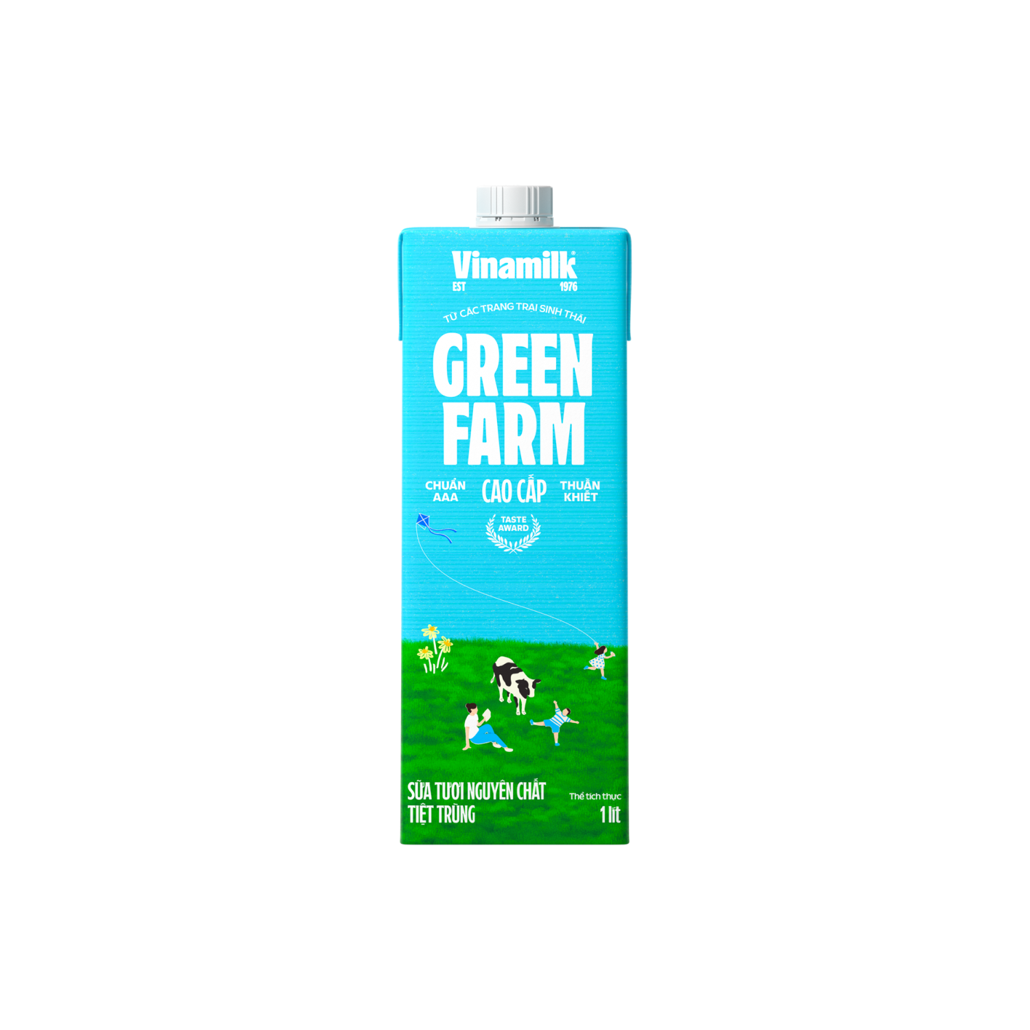 Sữa tươi tiệt trùng Green Farm Không đường 1L Thùng 12 hộp