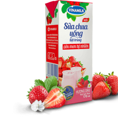 Vinamilk草莓味杀菌酸奶饮料（纸盒）