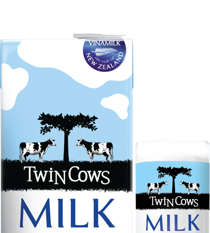Twin Cows UHT imported fresh milk from New Zealand