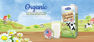 Sản phẩm Sữa tươi Vinamilk Organic chuẩn USDA Hoa Kỳ