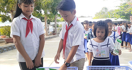 Gần 55.000 trẻ em tỉnh trà vinh chính thức được thụ hưởng chương trình sữa học đường