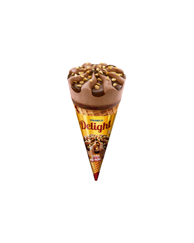 Delight Ice Cream Cone Chocolate Peanuts