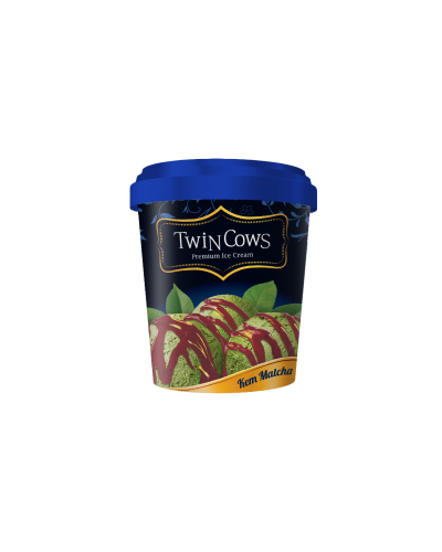 Twin Cows Ice Cream  Green Tea 450ml