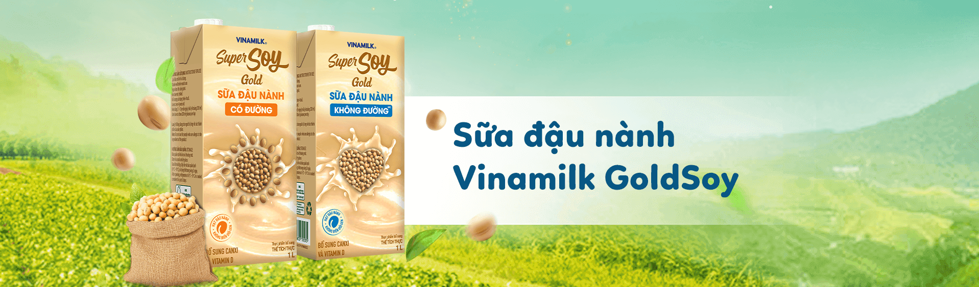 Sữa đậu nành GoldSoy giàu đạm