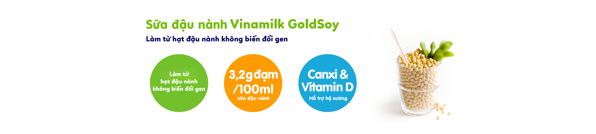 Sữa đậu nành GoldSoy giàu đạm