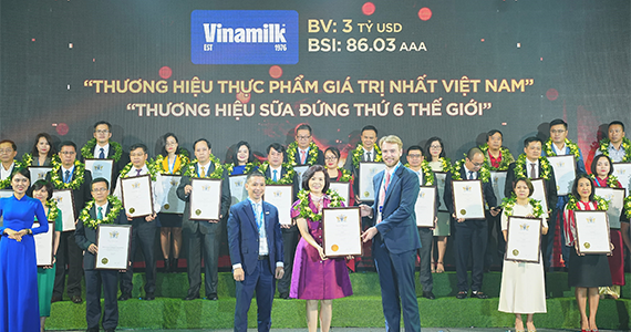 Vinamilk là đại diện duy nhất của Đông Nam Á thuộc Top 5 thương hiệu sữa có tính bền vững cao nhất toàn cầu