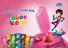 Nhoc Kem ice cream KV – 7 new flavors, having fun with Nhoc Kem