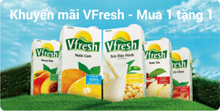 Khuyến mãi V-Fresh  - Mua 1 tặng 1