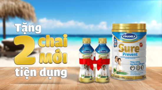 Khuyến mãi hấp dẫn chào xuân 2019 từ Vinamilk sure prevent xương chắc khỏe, trái tim trẻ