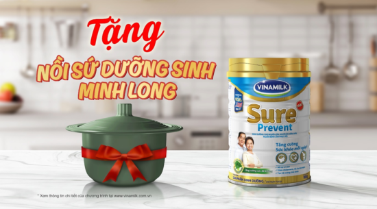 Khuyến mãi hấp dẫn trong tháng 10 từ Vinamilk Sure Prevent