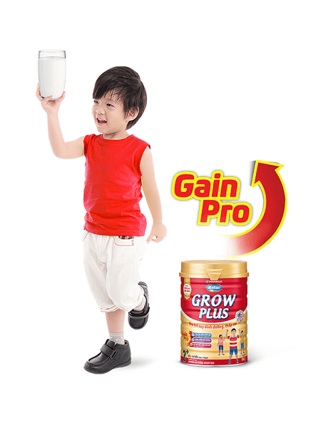 Dielac Grow Plus 2+ giúp bé tăng chiều cao nhờ công thức bổ sung 30% canxi và gấp đôi vitamin D3