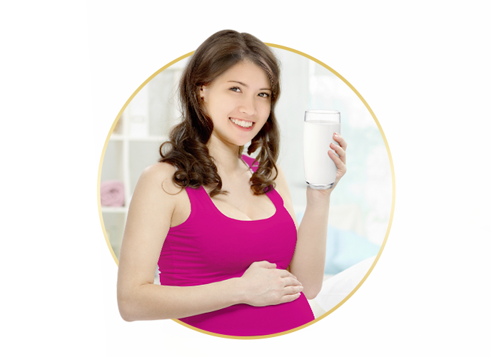 2 ly Optimum Mama Gold sẽ giúp mẹ đáp ứng nhu cầu dinh dưỡng gia tăng trong thời giang mang thai