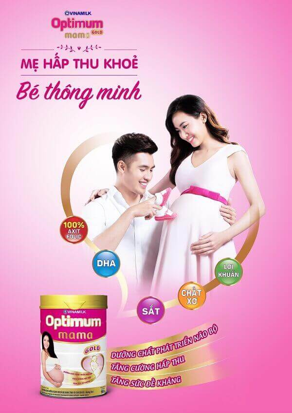 Optimum Mama Gold là sữa bà bầu tốt cho mẹ từ Vinamilk