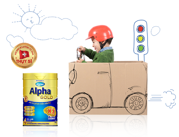 Dielac Alpha Gold hỗ trợ trí nhớ tốt, bé thông minh