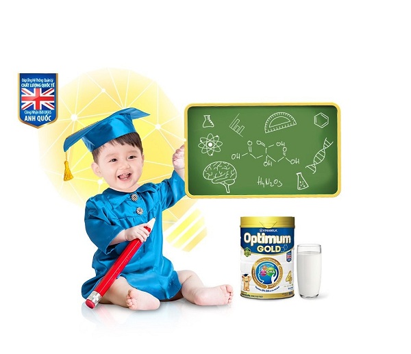 Sữa Optimum Gold là sự lựa chọn không thể bỏ qua nếu mẹ muốn hỗ trợ bé phát triển trí não