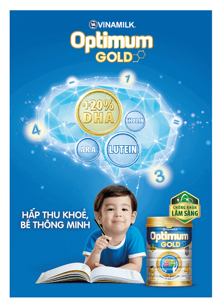 Optimum Gold giúp hệ tiêu hóa của bé yêu hoạt động khỏe mạnh